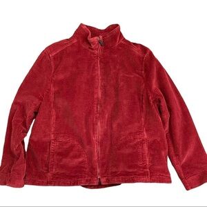 L.L. bean XL rust red corduroy shirt jacket